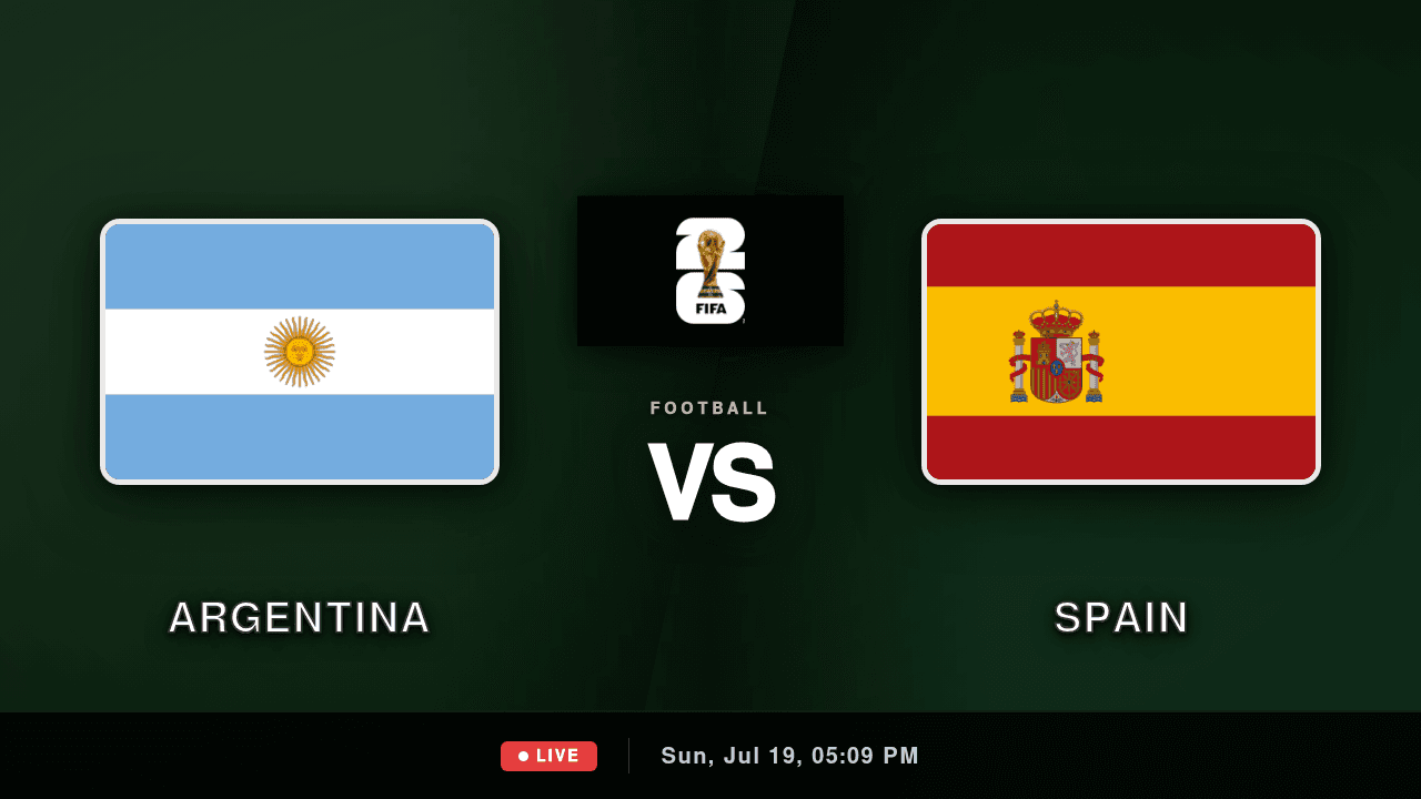 Argentina vs Spain Live