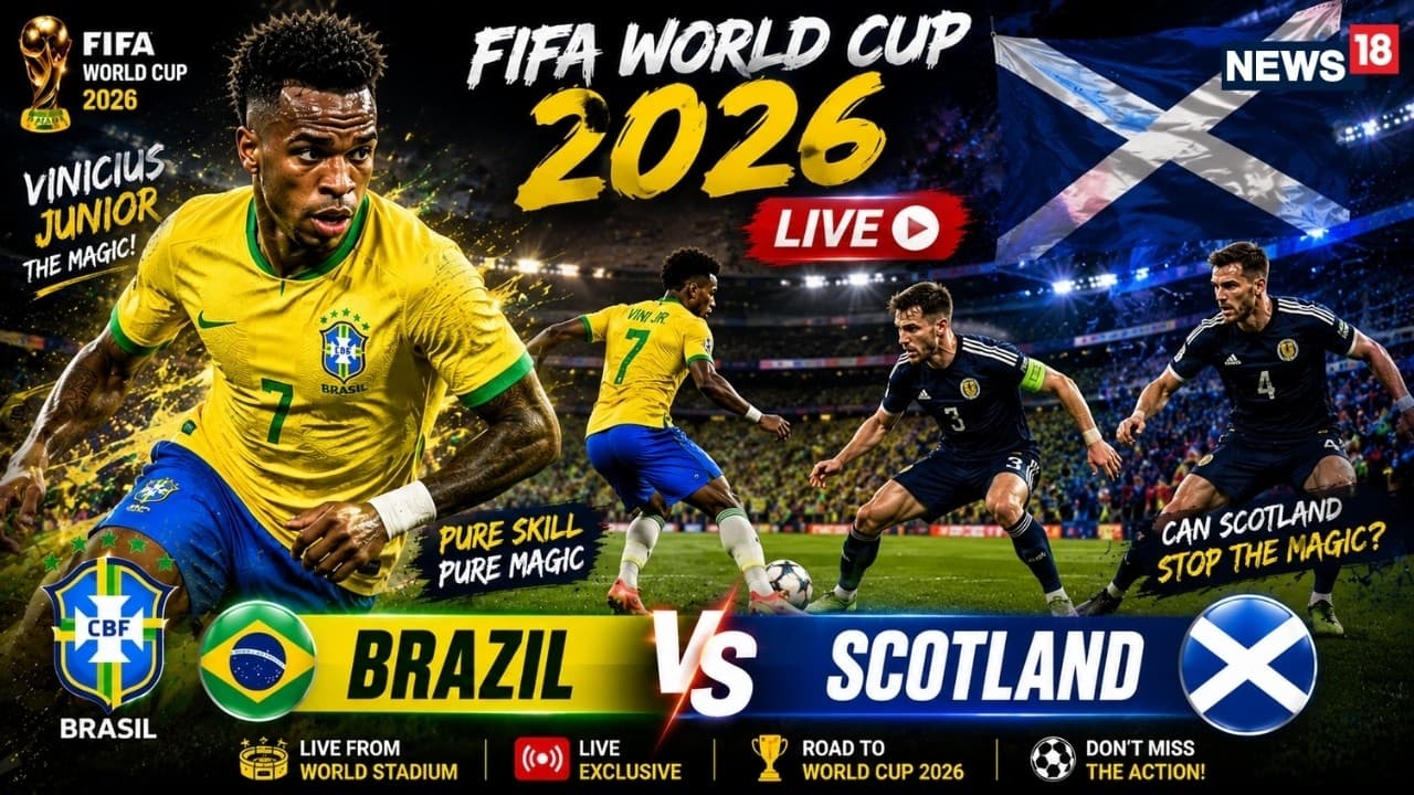 Scotland vs Brazil LIVE